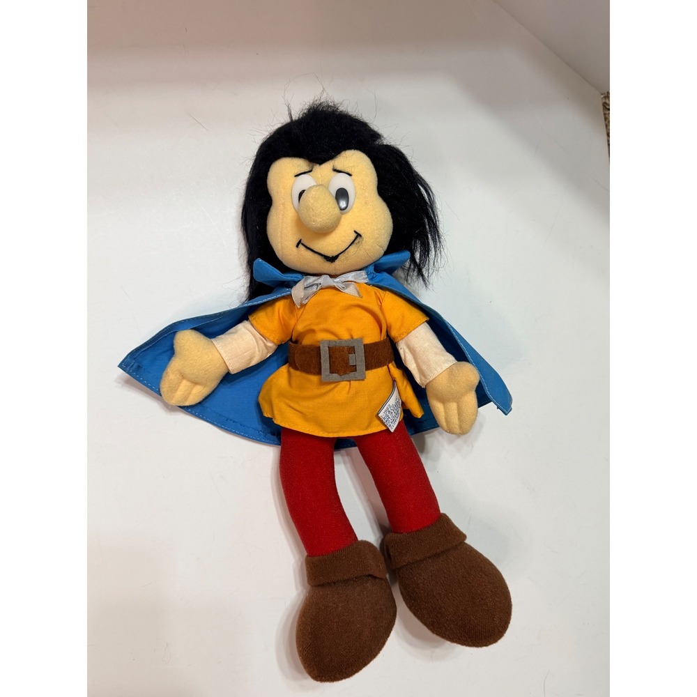 Vintage 1983 Peyo Johan and Peewit Plush Doll Wallace Berrie Smurfs 12 Inch